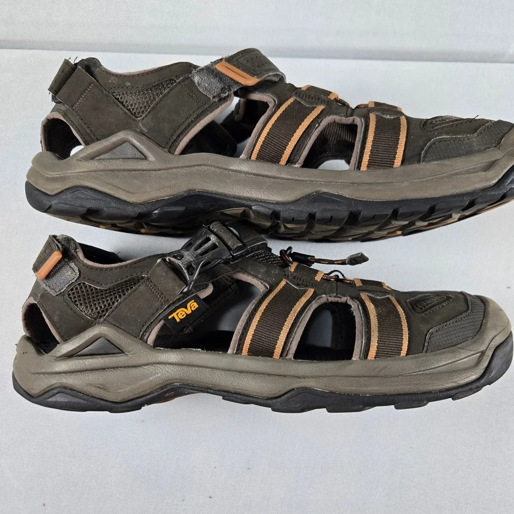Teva Omnium Hiking Sandals Mens Size 13 Brown Closed Toe Shoes Sport Utility‎